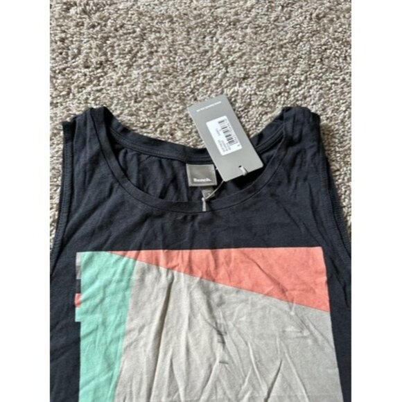 Bench Womens Black Sleeveless Graphic Print Tank Size Small Pull Over Activewear - Picture 5 of 14